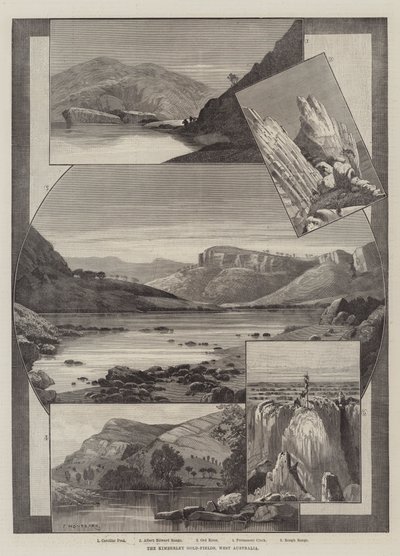 De Kimberley Goudvelden, West-Australië door Charles Auguste Loye